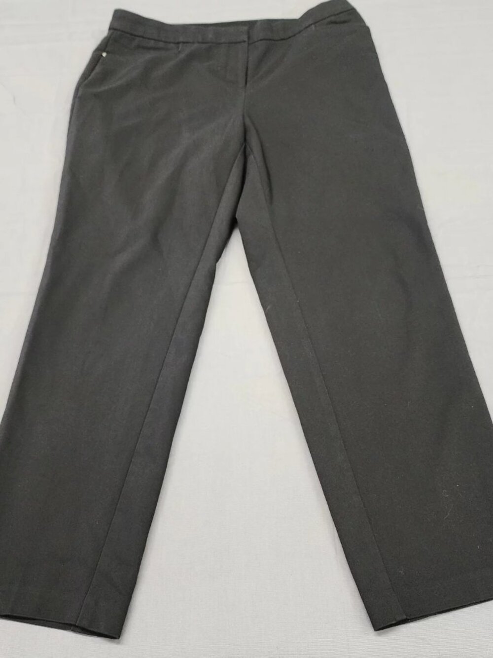 Rafaella Womens Size 10 Black Curvy Fit Pull On Dress Pants Stretch Mid Rise